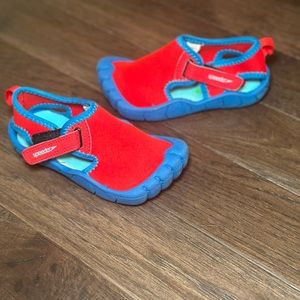 Speedo Red and Blue Toddler Water Shoe-Size Large (Approx 9.5-10)